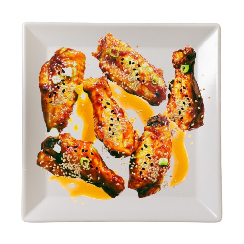 Honey and Sesame Fried Chicken Wings 6 Pcs
